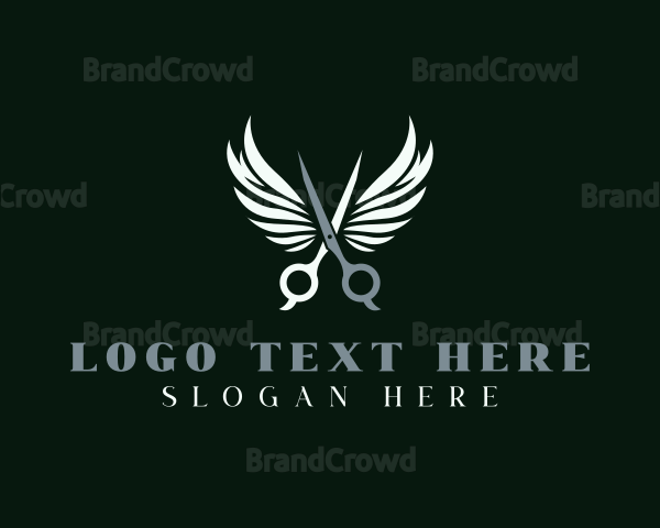 Scissor Wings Hairdresser Logo