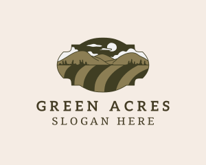 Pasture - Outdoor Hills Farm logo design