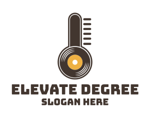 Brown Vinyl Thermometer logo design