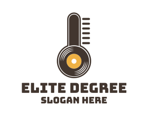 Degree - Brown Vinyl Thermometer logo design