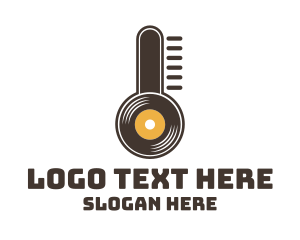 Festival - Brown Vinyl Thermometer logo design