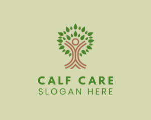 Human Wellness Tree logo design