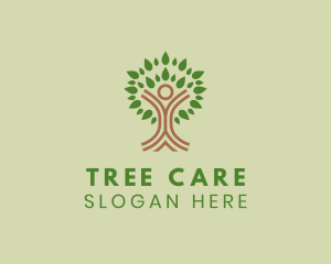 Human Wellness Tree logo design