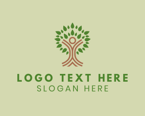 Human Wellness Tree Logo