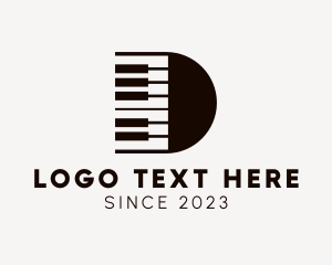 Music Artist - Piano Keyboard Musician logo design