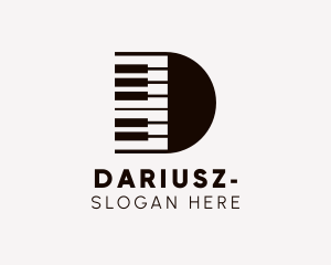 Piano Keyboard Musician Logo