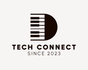 Midi - Piano Keyboard Musician logo design