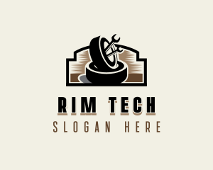 Tire Auto Mechanic logo design