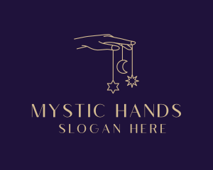 Mystical Tarot Hand logo design