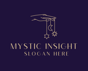 Mystical Tarot Hand logo design