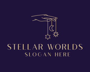 Planets - Mystical Tarot Hand logo design