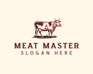 Cow Farm Livestock logo design