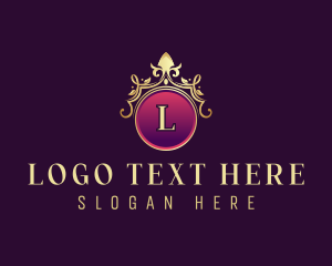 High End - Royal Crown Insignia logo design