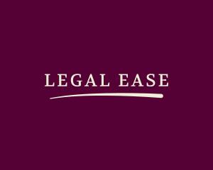 Legal Lawyer Swoosh logo design