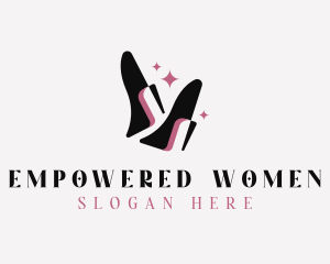 Women - Luxury Stilettos Shoes logo design