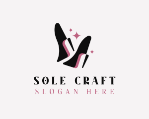 Shoemaking - Luxury Stilettos Shoes logo design