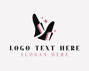 Shoemaking - Luxury Stilettos Shoes logo design
