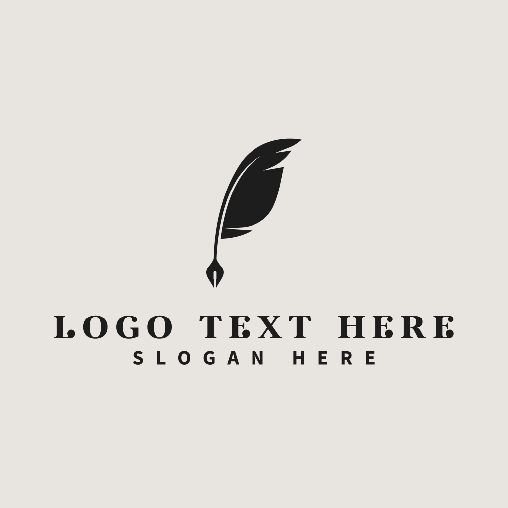 Notary Feather Pen Logo | BrandCrowd Logo Maker