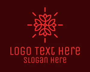 Couple - Red Lily Decor logo design