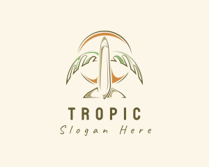 Tropical Vacation Airlines logo design