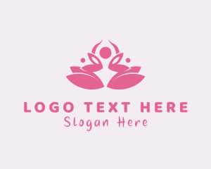 Garden - Lily Yoga Meditation logo design