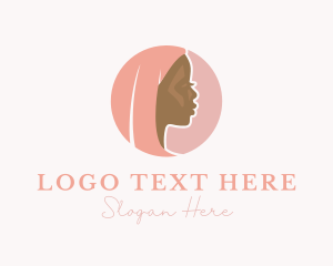 Harstyling - Woman Makeup Beauty logo design