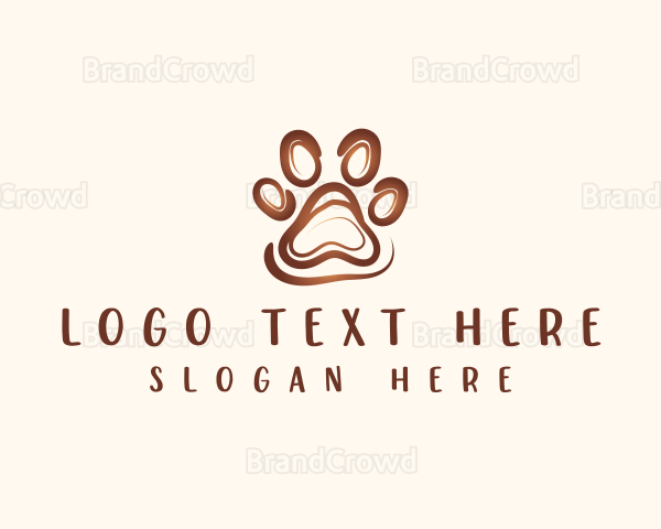 Dog Paw Print Logo