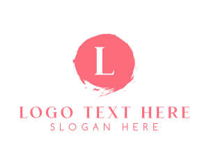 Baby Shower - Cute Pink Lettermark logo design