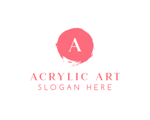 Acrylic Paint Stamp logo design