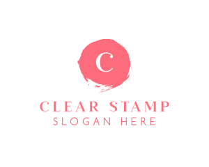 Acrylic Paint Stamp logo design