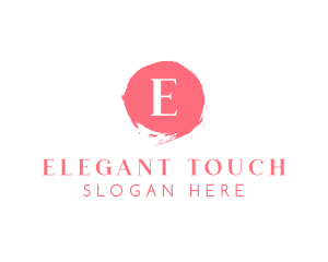 Delicate - Acrylic Paint Stamp logo design