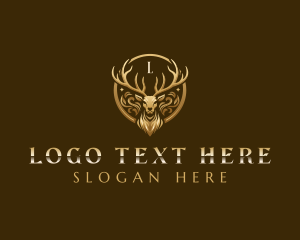 High End - Elegant Deer Jewelry logo design