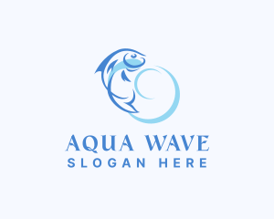 Underwater Seafood Fishing  logo design