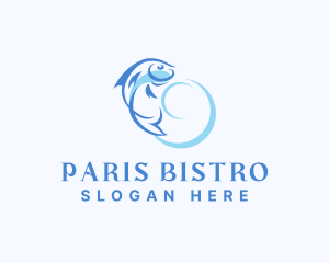 Underwater Seafood Fishing  logo design