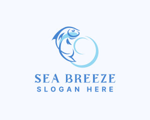 Underwater Seafood Fishing  logo design