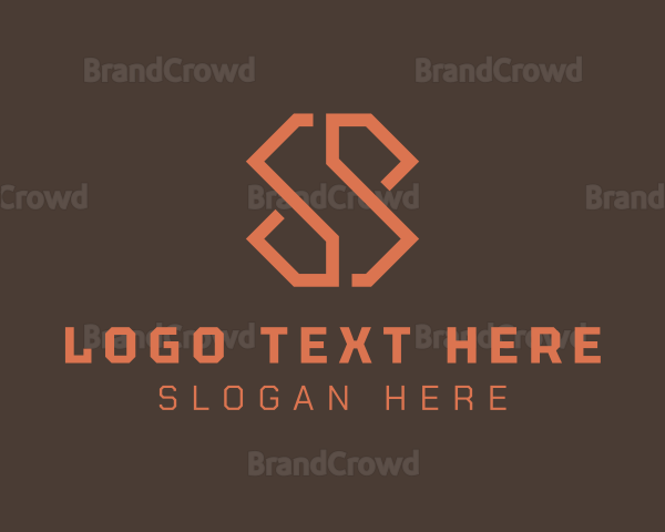 Modern Geometric Minimalist Letter S Logo