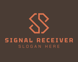 Modern Geometric Minimalist Letter S logo design