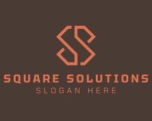 Modern Geometric Minimalist Letter S logo design