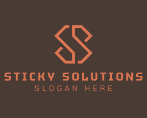 Modern Geometric Minimalist Letter S logo design