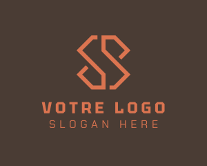 Outline - Modern Geometric Minimalist Letter S logo design