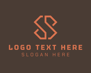 Letter Mt - Modern Geometric Minimalist Letter S logo design