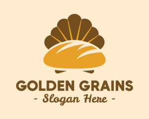 Golden Bread Shell  logo design