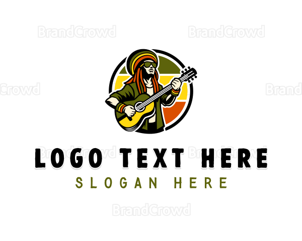 Rasta Jamaican Reggae Logo