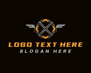 Wings - Mechanic Handyman Wrench logo design