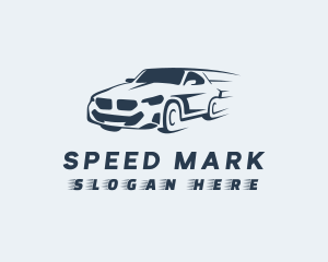 Blue Sports Car logo design