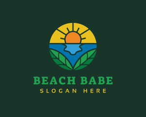 Beach Vacation Resort logo design