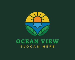 Beach Vacation Resort logo design