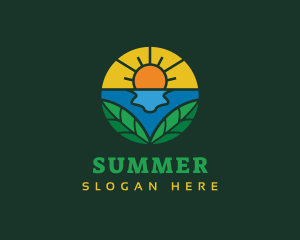 Beach Vacation Resort logo design