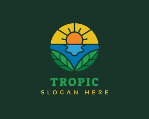 Beach Vacation Resort logo design