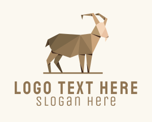 Brown Goat Origami  Logo